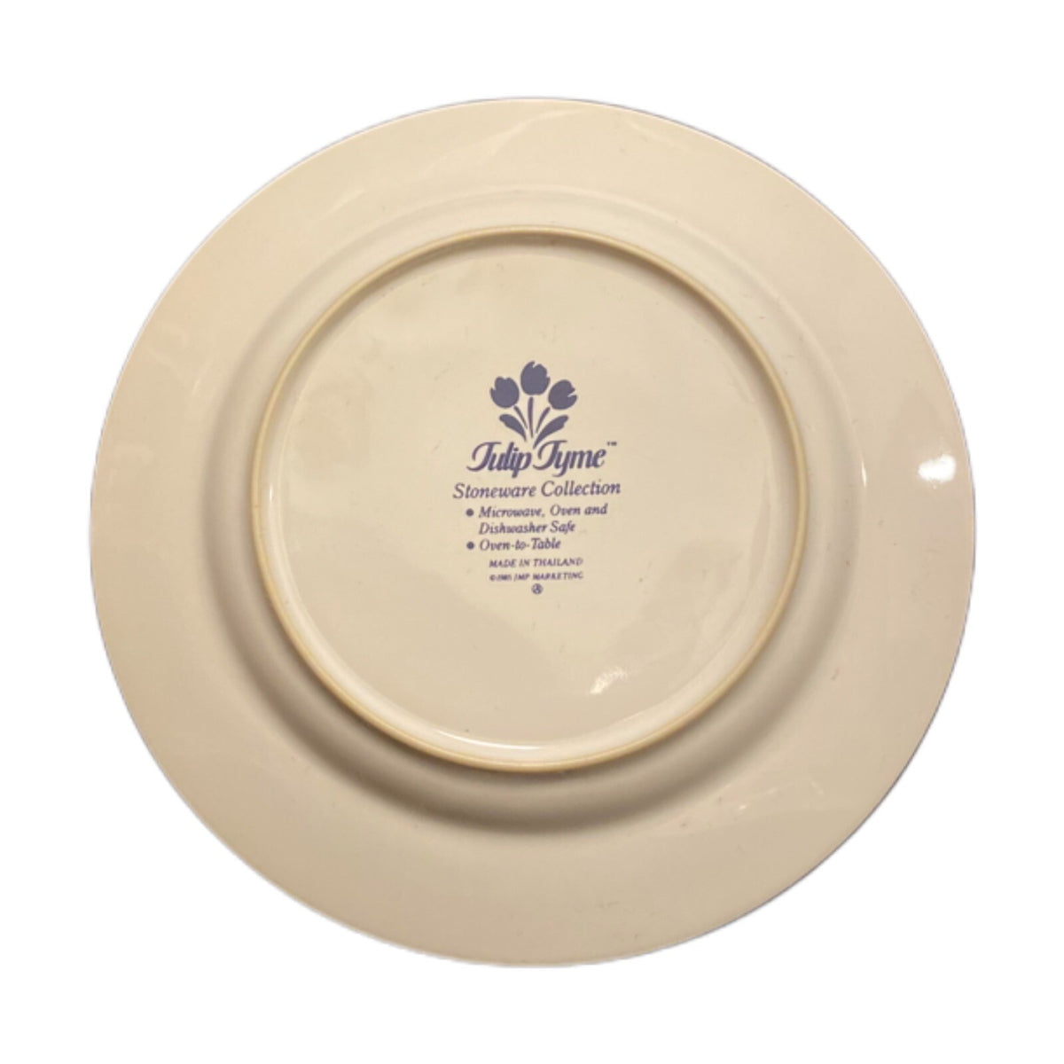 TULIP TYME 4-Bread & Butter Or Dessert Plates JMP Marketing Stoneware Oven Safe