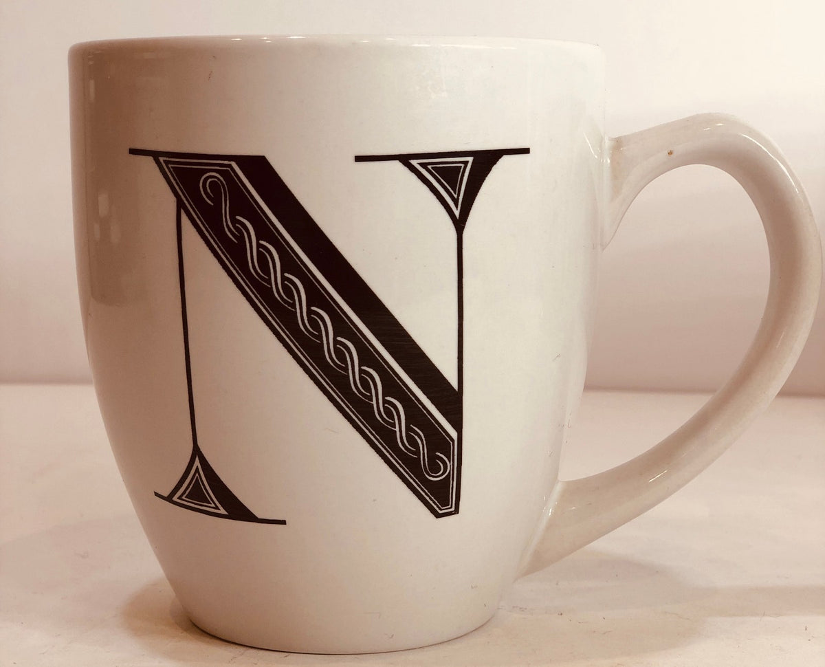 Zrike Brands R2 Monogram Mug/Cup Personalized Name Letter Initial Collection
