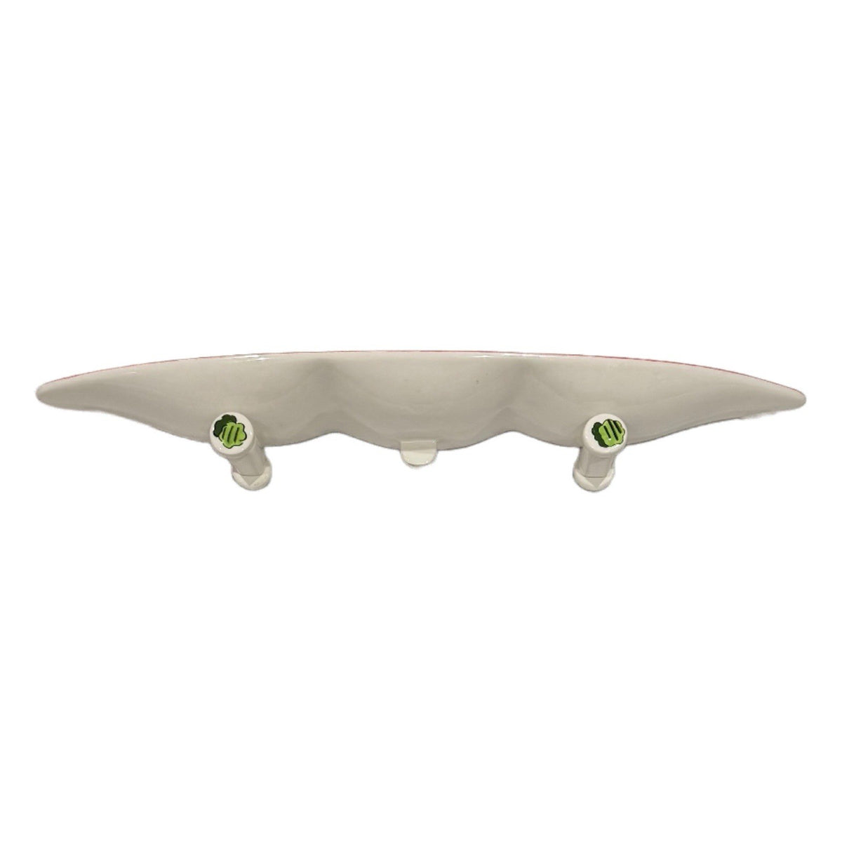 Ganz Bella Casa Skateboard Tray Ceramic Oval Serving Platter with Food Graphics