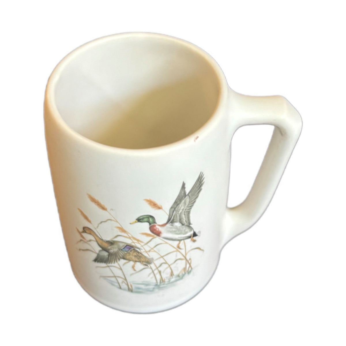 Vintage Mugs 2-Pheasants Quail Dog Hyalyn USA Pottery Ceramic Cups Game Birds