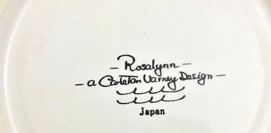 Rosalynn Saucer A Carleton Varney Design Japan 6.25"