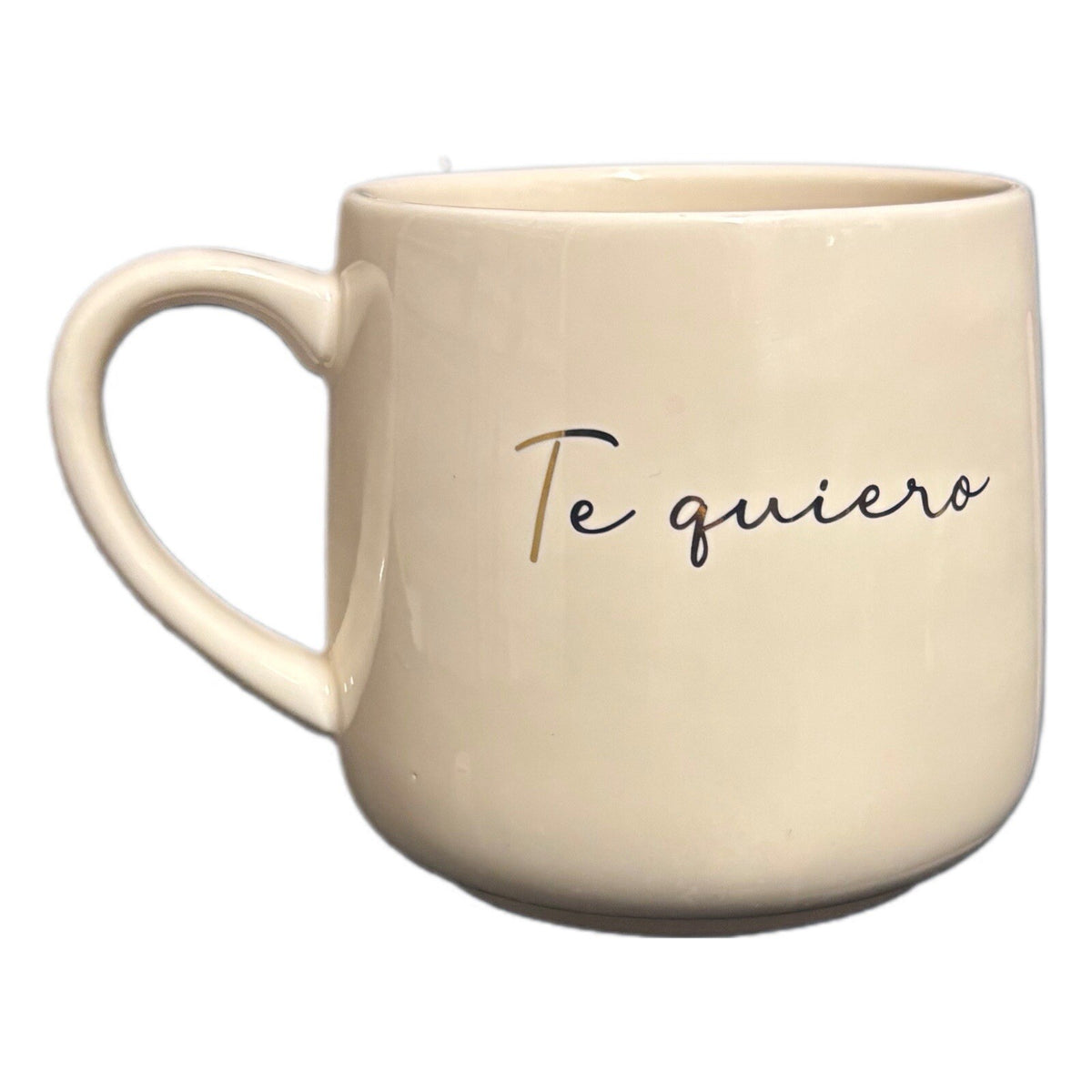 Threshold Te Quiero Mug 13 oz Light Pink Gold Stoneware Coffee Tea Cup Target