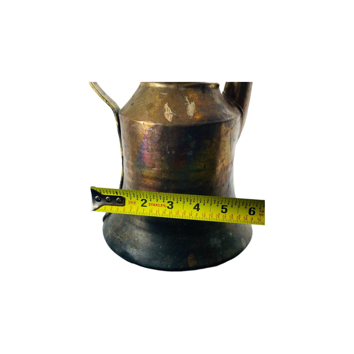 Vintage Copper Turkish Kettle Middle Eastern Arabic Dallah Hammered Coffee Pot