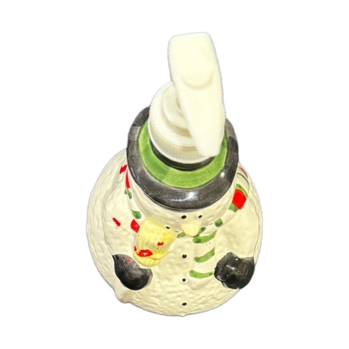 Snowman Soap or Lotion Dispenser 7.5”H Christmas Kitchen Sink Bath Decor Winter