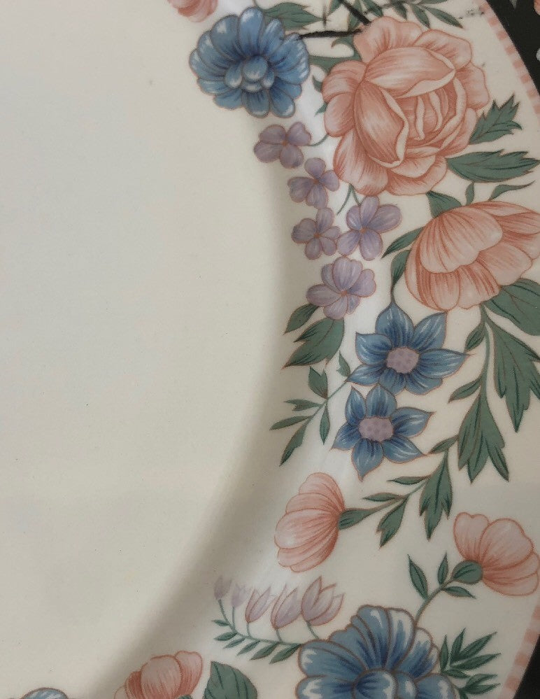 Sango ELIZABETH GRAY Chop Plate/Claremore  Collection 8104 Korea Oven Safe
