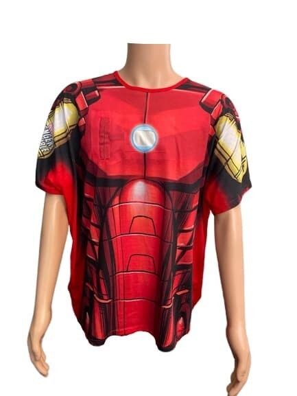 T-Shirt Iron Man Avenger Marvel Studios XL Man Red Boys Top