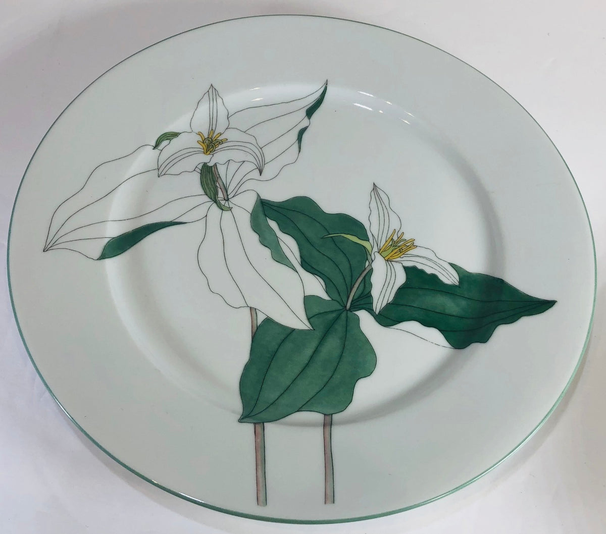 Block Spal "TRILLIUM" Watercolors, Goertzen, Flowers Dinnerware Collection 