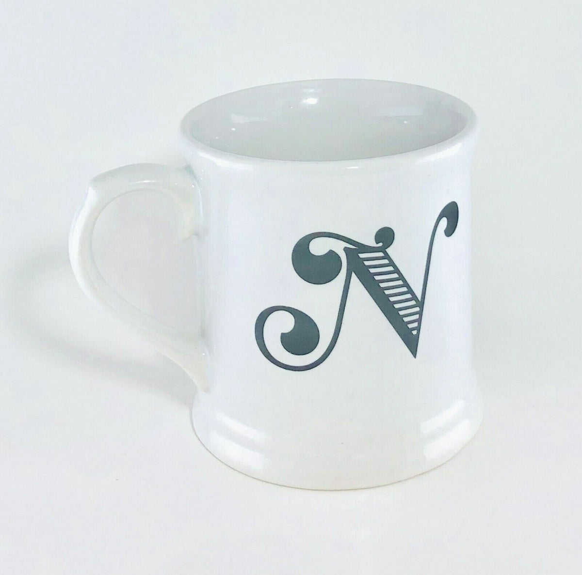 Holiday Home Monogram Ceramic Coffee Mug Personalized Name Letter Initial Cup 