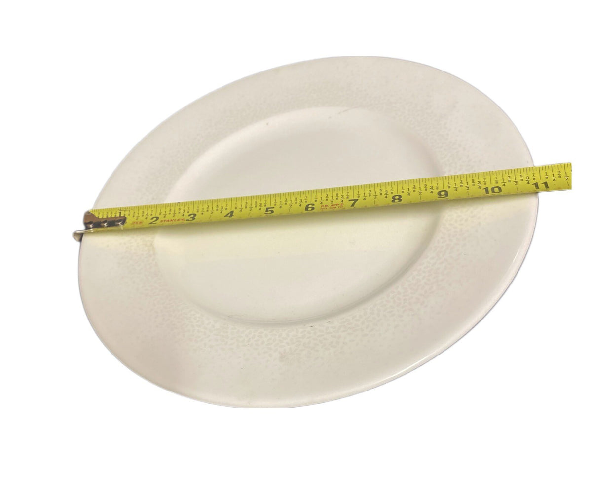 LENOX EFFERVESCENT 2-Dinner Plates Simply Fine Bone China White Chip Resistant