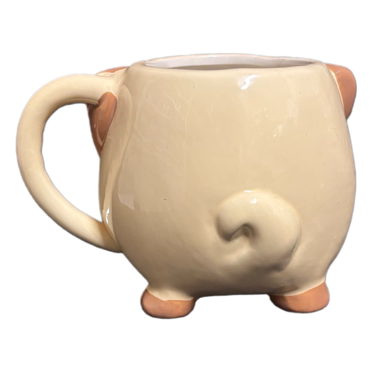 THINK Pawsitively Mug 3D Pug Puppy Dog Face Ceramic Animal  Coffee Tea Cup