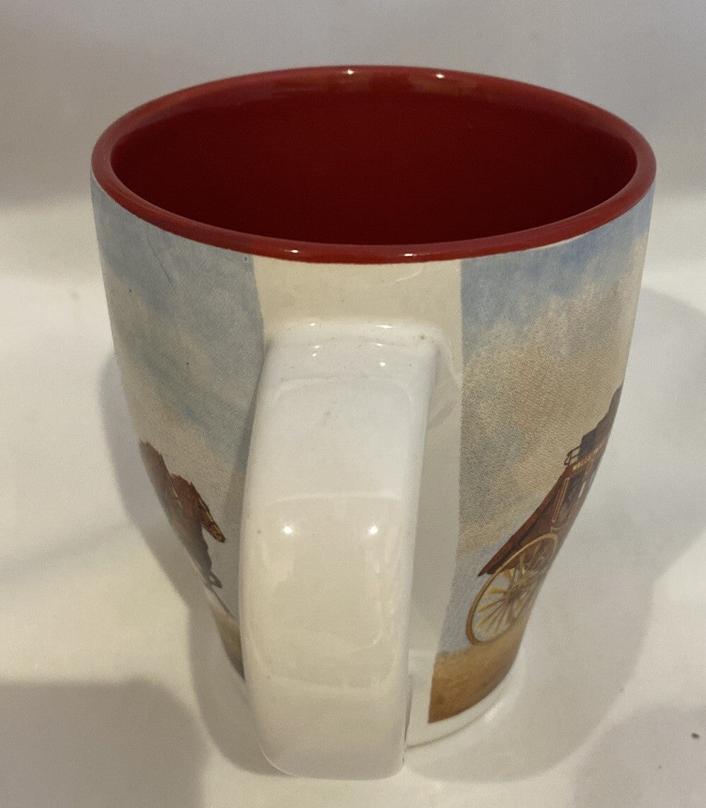 Wells Fargo Bank Stagecoach Coffee Cup John Rush Art 12 oz. Promo Ceramic Mug