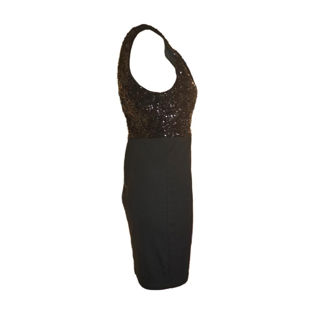 Forever 21 Stunning Sequin Top Black Mini Dress  Size M