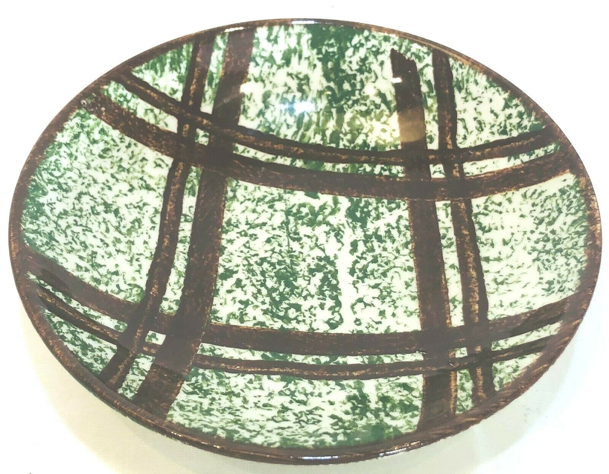 Blue Ridge RUSTIC PLAID Southern Pottery Hand Painted Dinnerware Collection USA