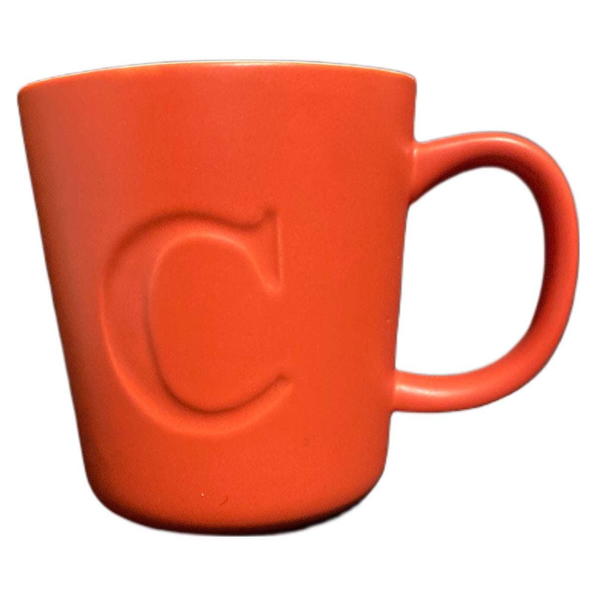 Threshold Mug Monogram Initial C Letter Alphabet Stoneware Coffee Tea Cup 12 oz.