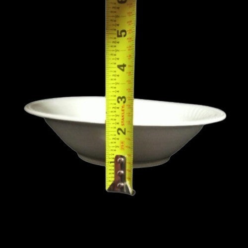 Gibson Designs IMPERIAL BRAID Serving Bowl 9" D White Dots Embossed Pasta Salad