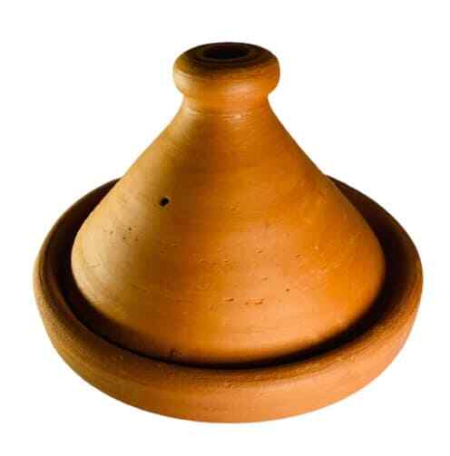 Handmade Moroccan Tagine Pot 8.5/8” – Unglazed Red Clay Terracotta Cookware