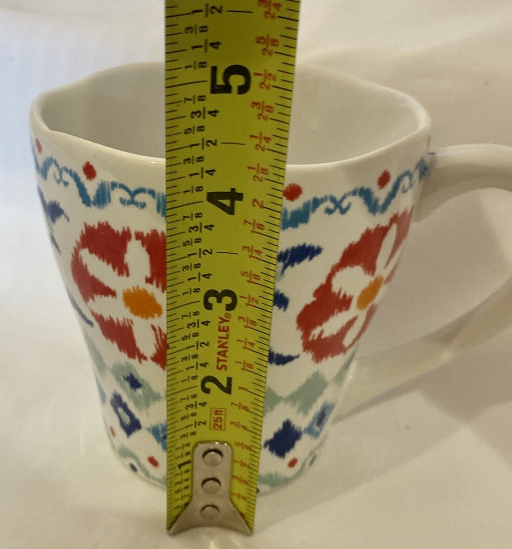 222 Fifth Mug HANNA PTS Int'l Fine China Porcelain Coffee White Tea Cup 12 oz