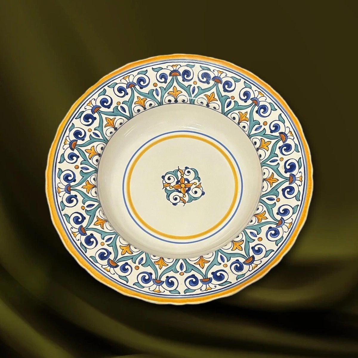 Williams Sonoma SAVONA Serving Bowl Large 14.5" D Pasta Salad Dishware Portugal
