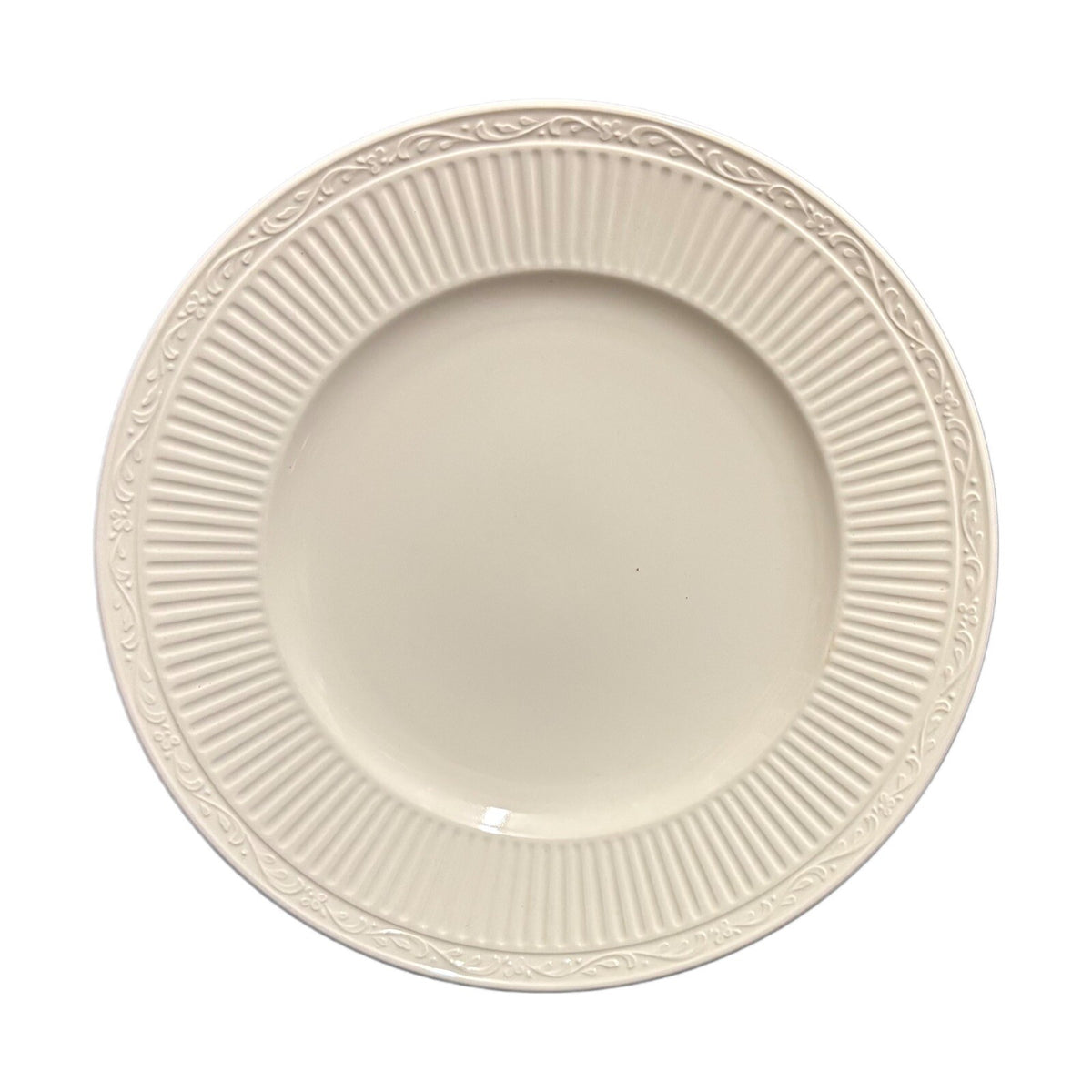Mikasa ITALIAN COUNTRYSIDE 4-Dinner Plates White Ceramic Dish DD900