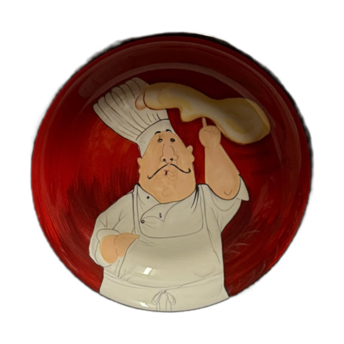 Set of 3 Certified International Chef Bowls 9” Tracy Flickinger Red