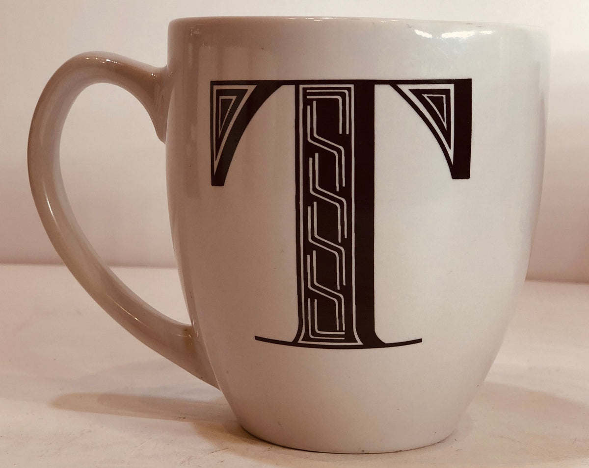 Zrike Brands R2 Monogram Mug/Cup Personalized Name Letter Initial Collection