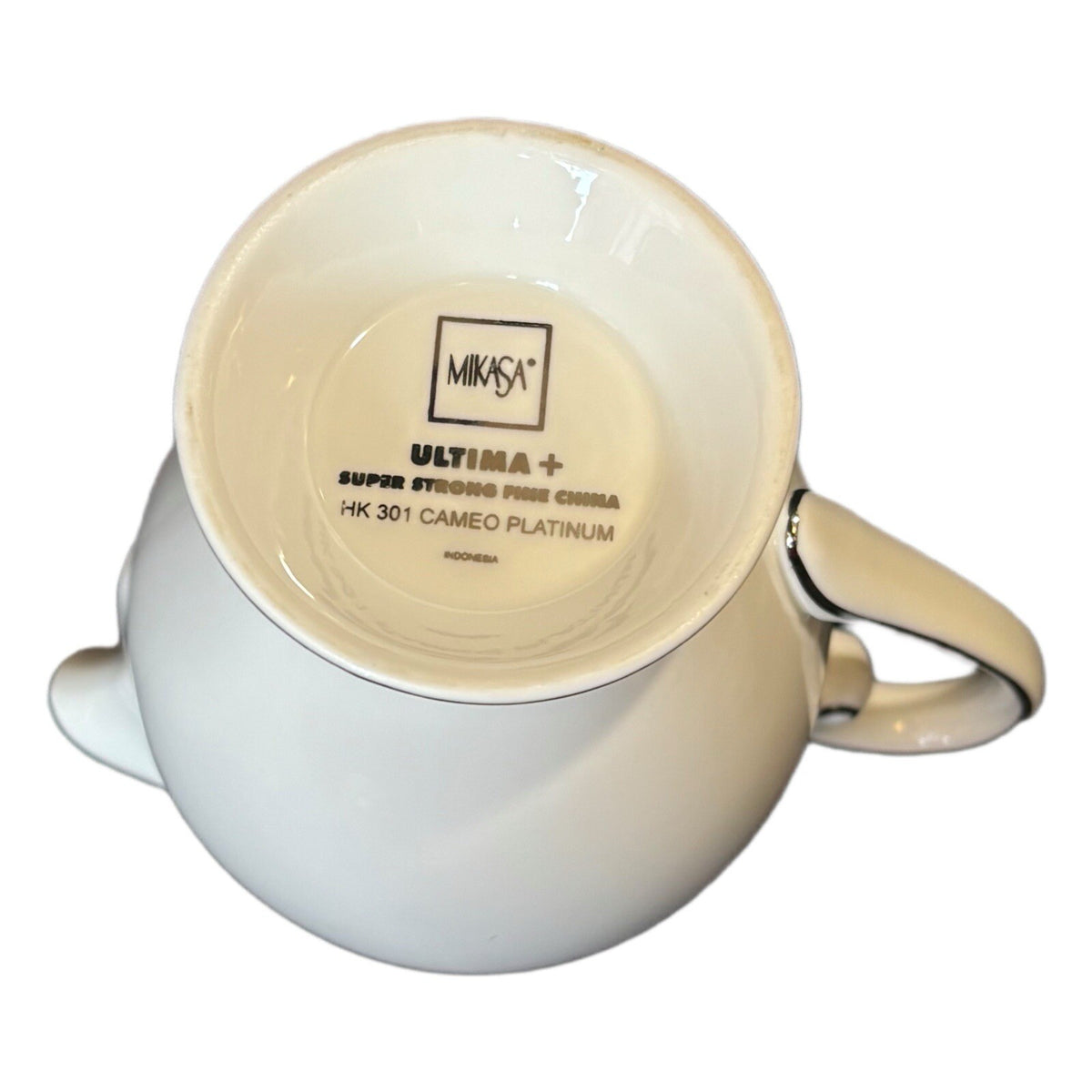 Mikasa CAMEO PLATINUM Creamer Ultima Plus HK 301 Fine China Milk Cream
