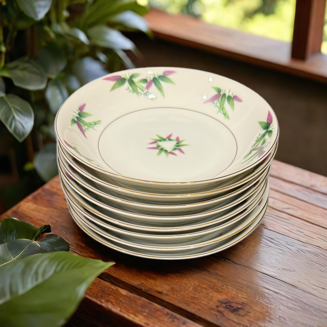 Vintage Harmony House Mandarin 8 Fruit Dessert Bowls Japan Fine China