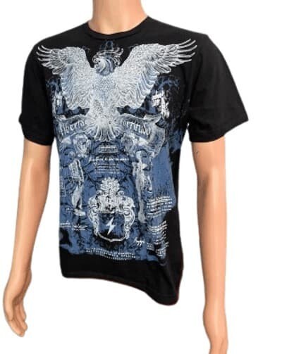 T-Shirt No Boundaries Nobo Men T-Shirt Black Crew Neck MD. Top Cotton