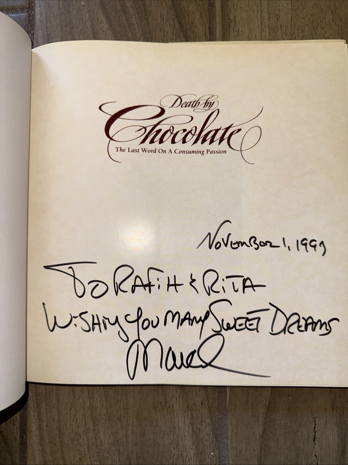 Death by Chocolate: The Last Word on a Consuming Passion Marcel Desaulniers, Mic