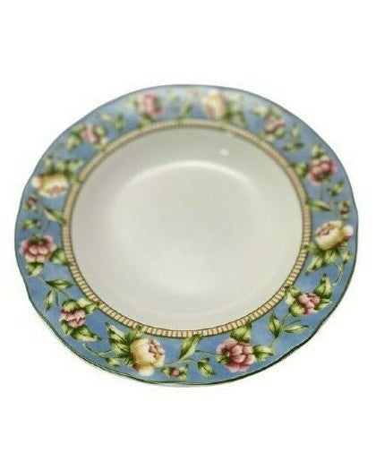 JESSICA McClintock 6-Rim Soup Bowls Westbury Court PTS Int’l Fine China 9 3/8" D