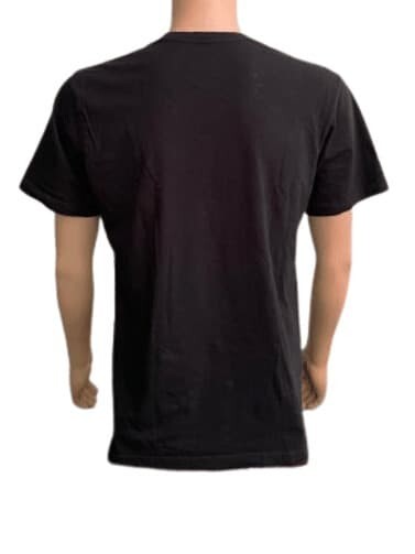 T-Shirt No Boundaries Nobo Men T-Shirt Black Crew Neck MD. Top Cotton