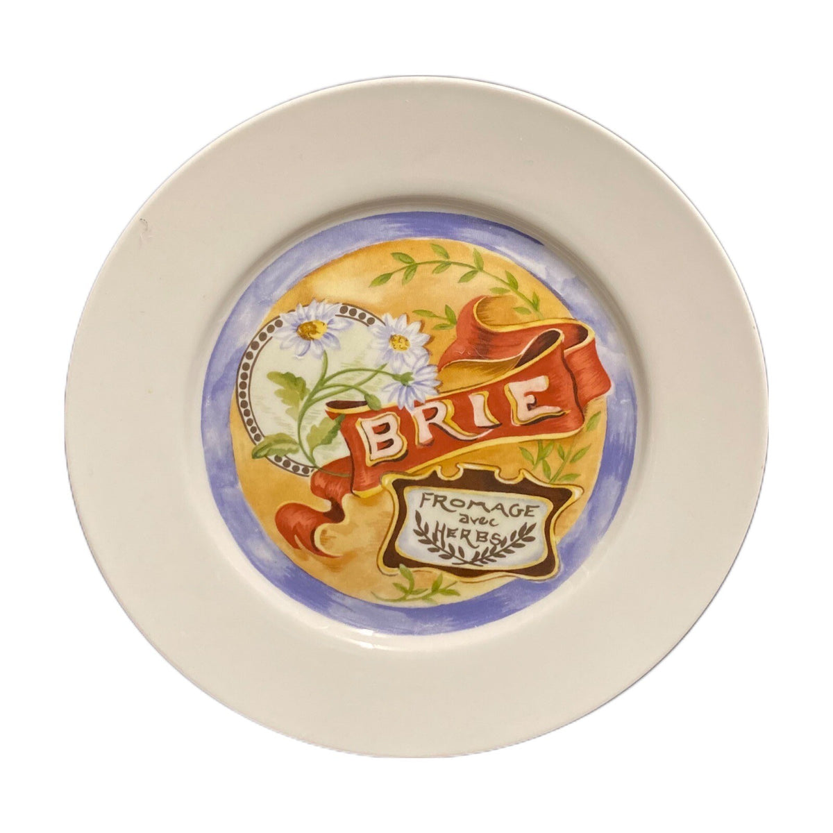 Restoration Hardware 4-Cheese Plates Fromage Salad Dessert Dish