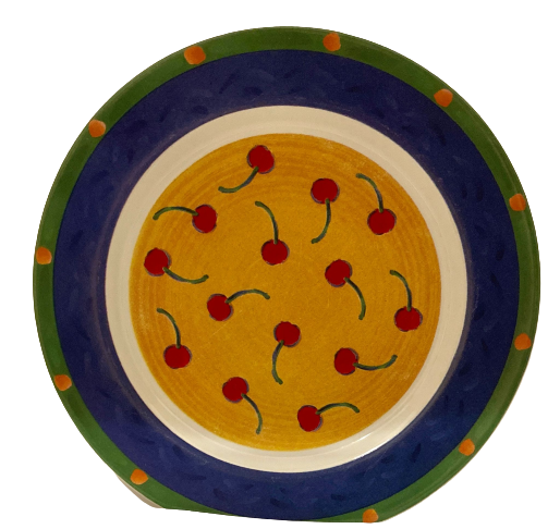 Vintage Riviera Van Beers TUSCAN CHERRIES 4-Salad Plates Signature Housewares