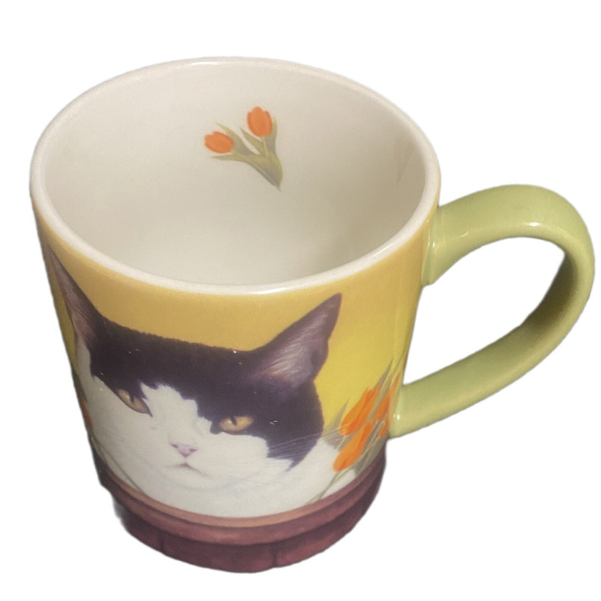 Lang & Wise Mug Cat ISIS BIRKENSEER Coffee Tea Cup By Lowell Herrero 2012