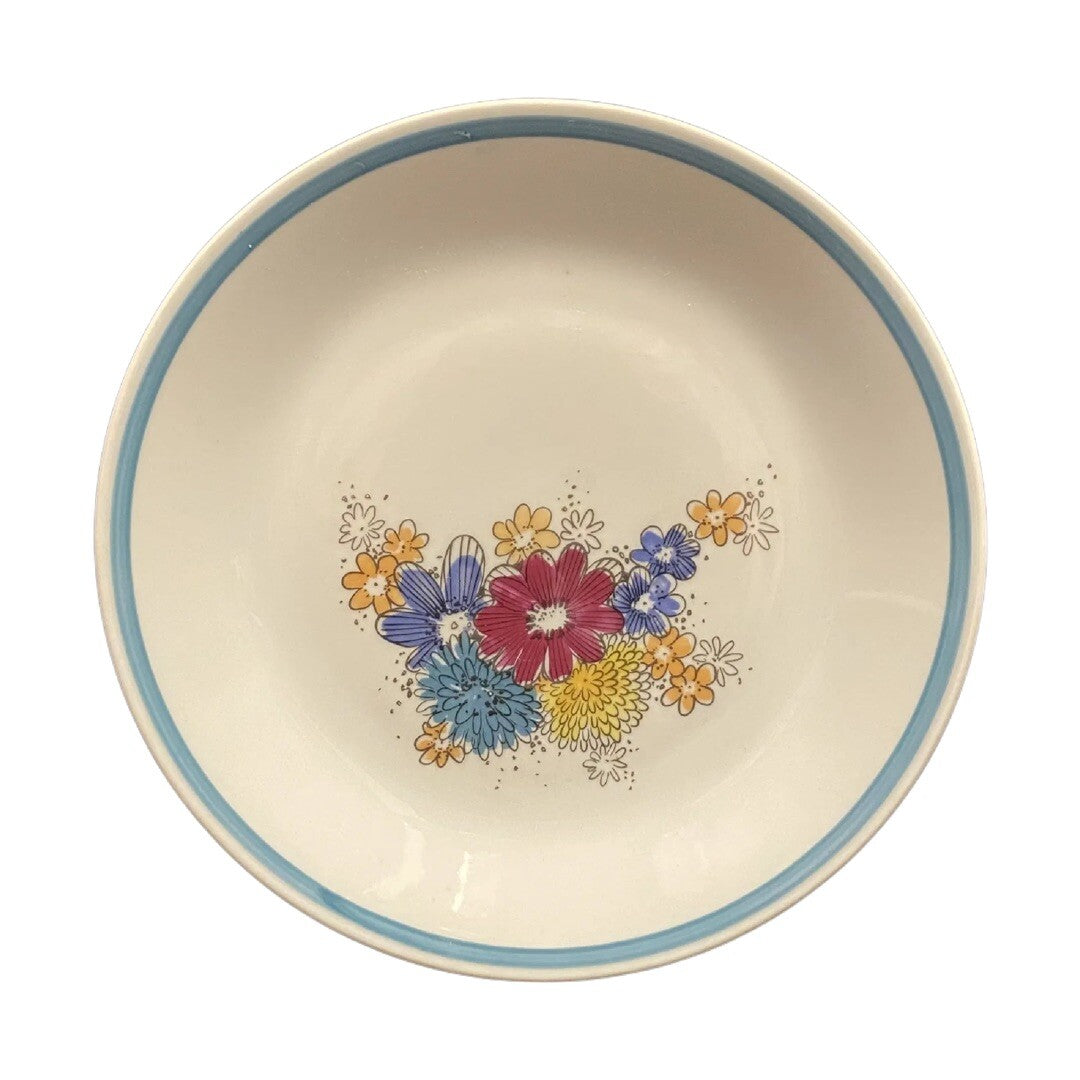 23 Piece Vintage KAHLA Floral Porcelain Tea Coffee Set Germany Blue Trim