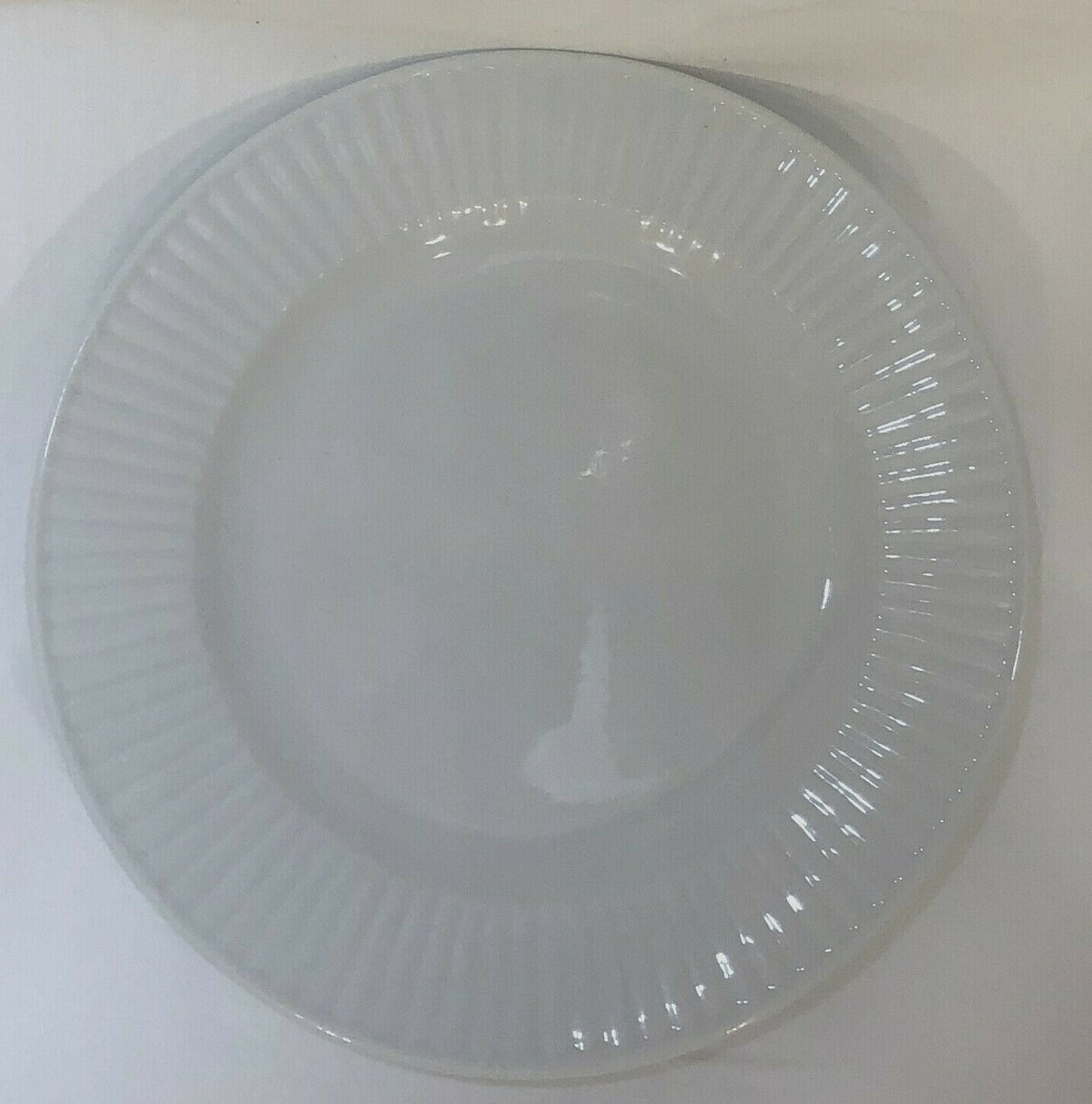 Gibson Designs Claremont Dinnerware Collection Embossed Scrolls/Columns No Trim
