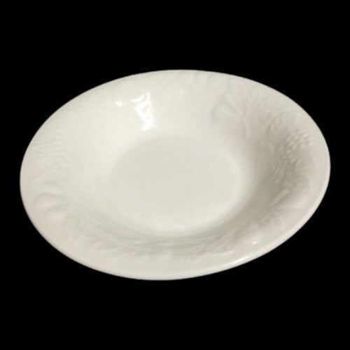 Gibson Designs Fruit Off Embossed Rim Soup Bowls Set of 6 White Ceramic 8”