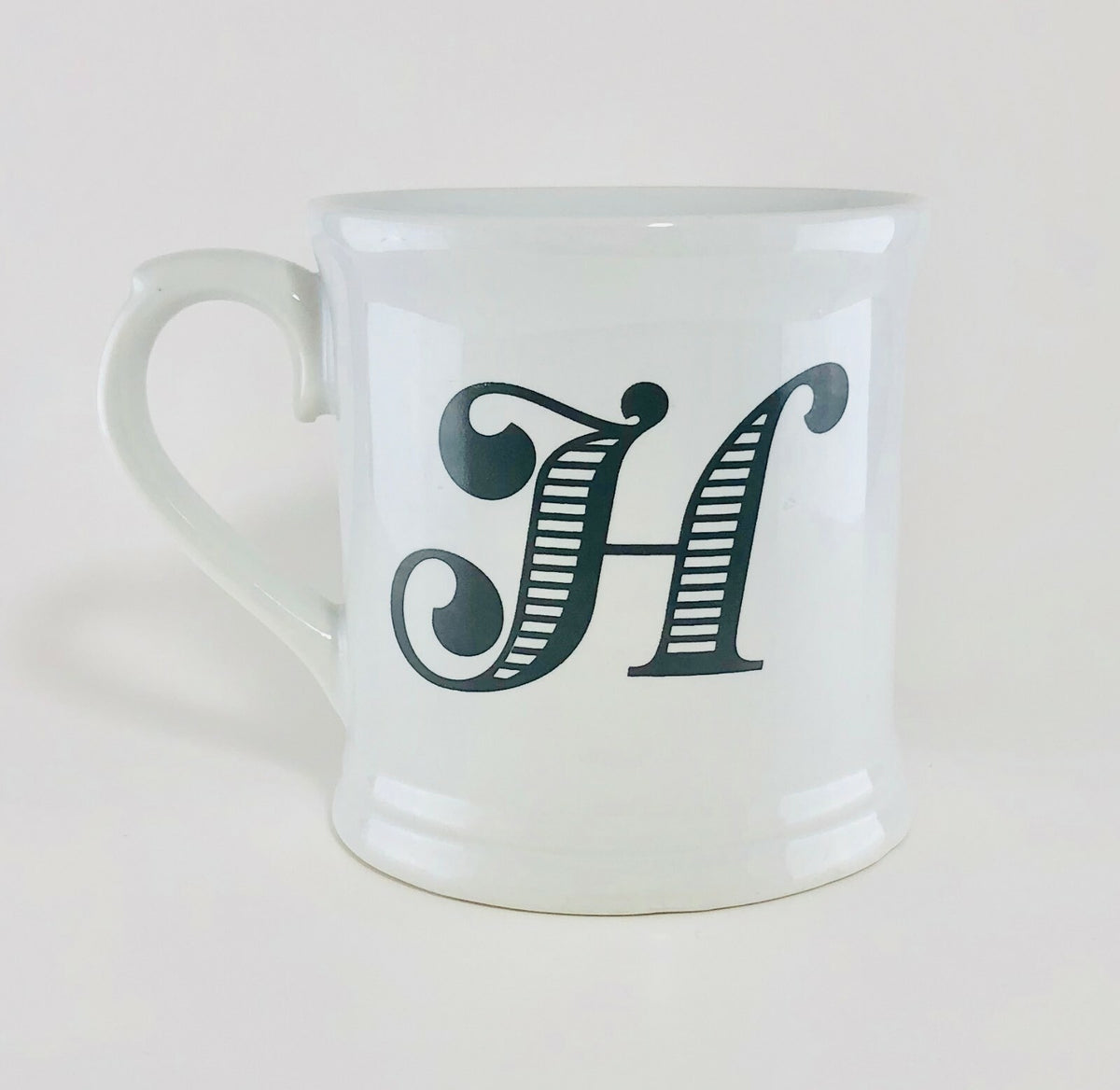 Holiday Home Monogram Ceramic Coffee Mug Personalized Name Letter Initial Cup 