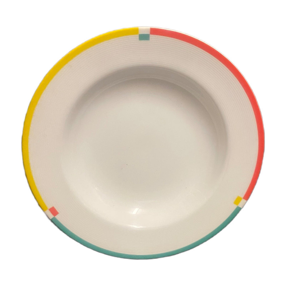 Mikasa COLOR CHART 7 Rim Soup Bowls Fine China #L5547 Pasta Dish Japan Porcelain