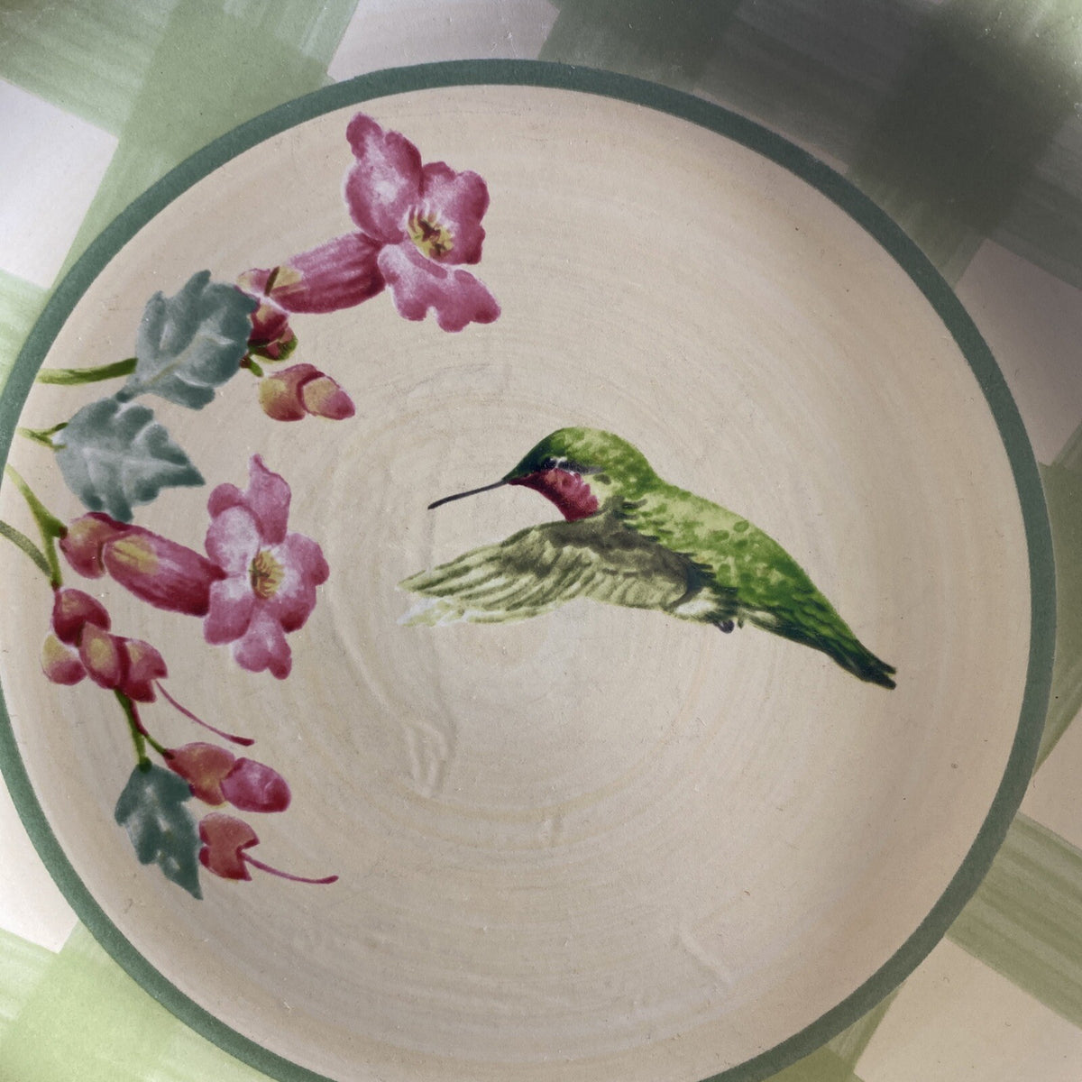 LENOX SUMMER GREETINGS 1-Dinner Plate Ruby-Throated Hummingbird 10 3/4”D