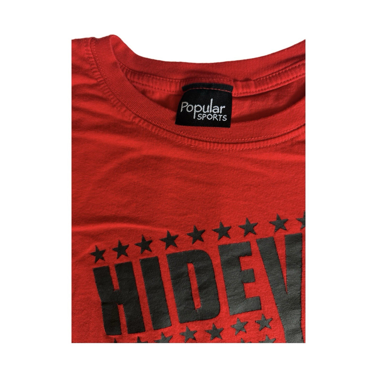 Popular Sports Red T-Shirt Hide Your Crazy Act Like a Lady Graphic Tee Women M