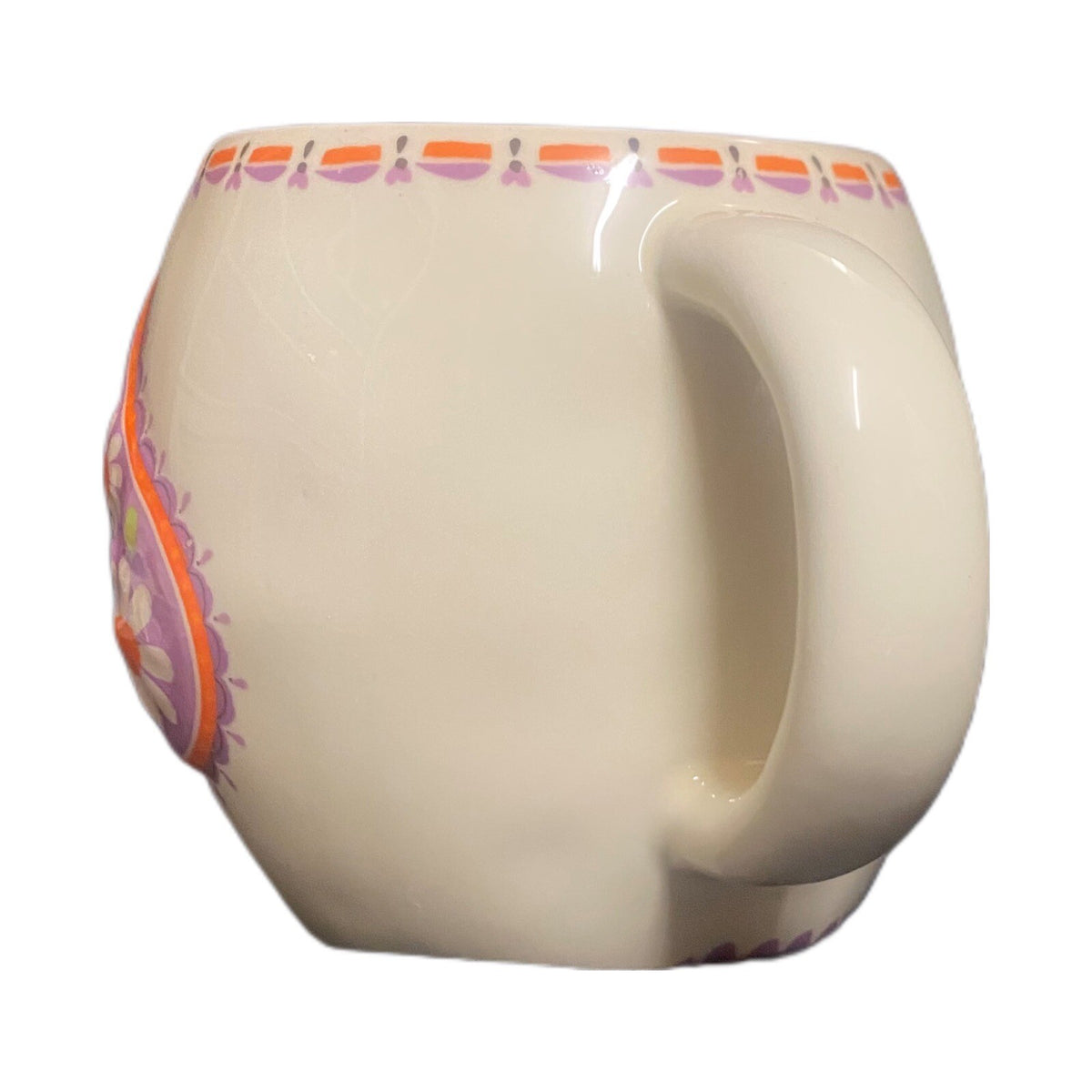 Natural Life Sculpted Elephant Mug 16 oz You Are Loved Boho Floral Paisley Cup