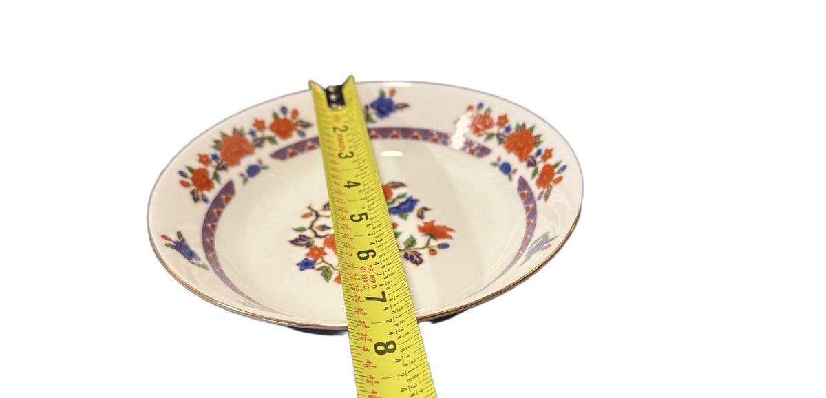 2 CROWN MING OLD IMARI Soup Bowls 7.5” Jian Shiang Fine China – Faded Gold Trim