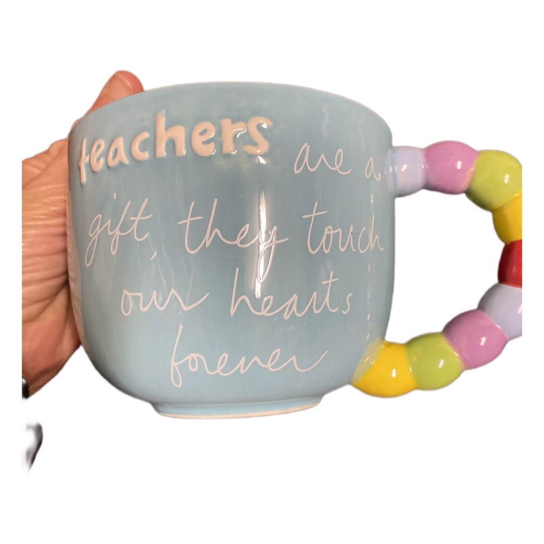 Sandra Magsamen Coffee Mug Cup TEACHERS ARE A GIFT THEY TOUCH OUR HEARTS FOREVER