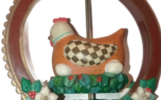 Enesco Imports Mike Gilmore French Hen Tree Ornament 1987 12 Days Of Christmas