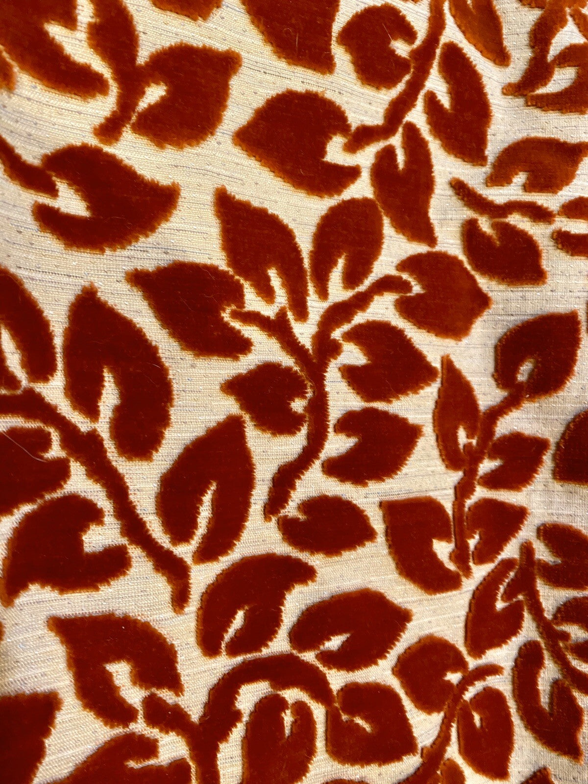 Pillow Cover Rectangular Velvet Look Leaves With Zipper 24" L x 12" W x 5" D