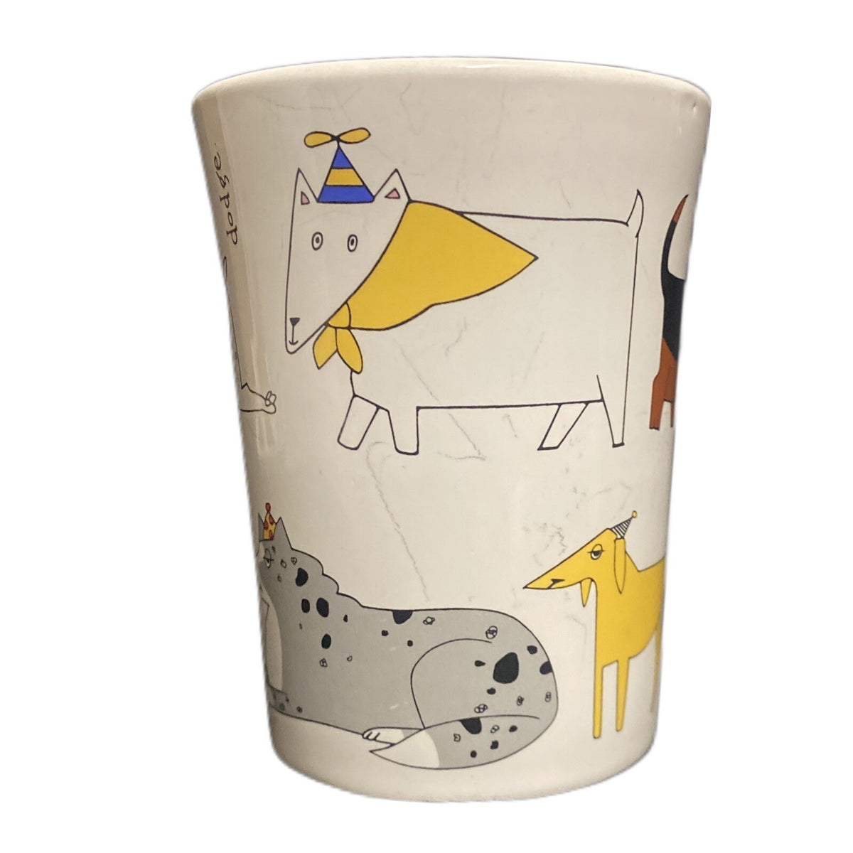 Ursula Dodge PARTY DOG Mug Signature Housewares Stoneware Coffee Tea Cup