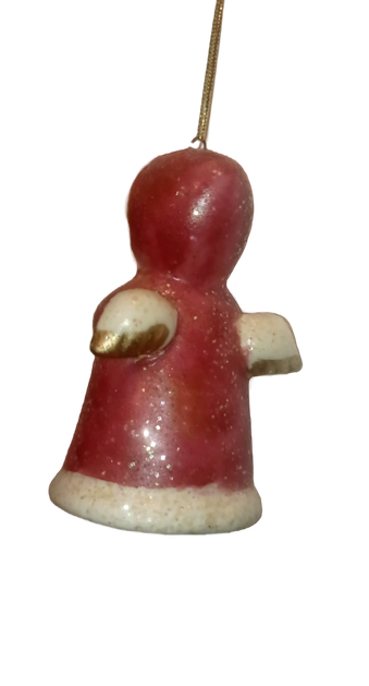 3-Angels Hanging Christmas Tree Ceramic Ornament Xmas Wings Home Decor 3.5"