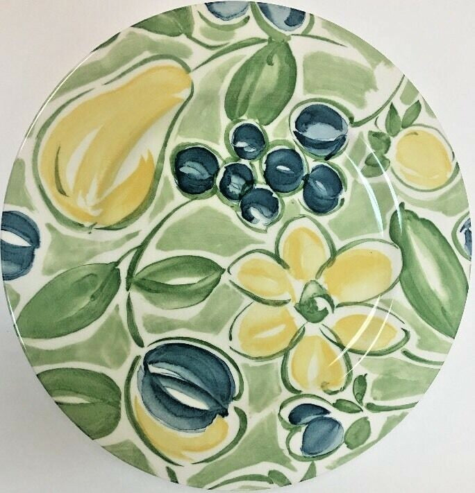 Nikko Home Plate " COUNTRY PEAR" Dinner Plate (Oven Safe) Japan 10 7/8"
