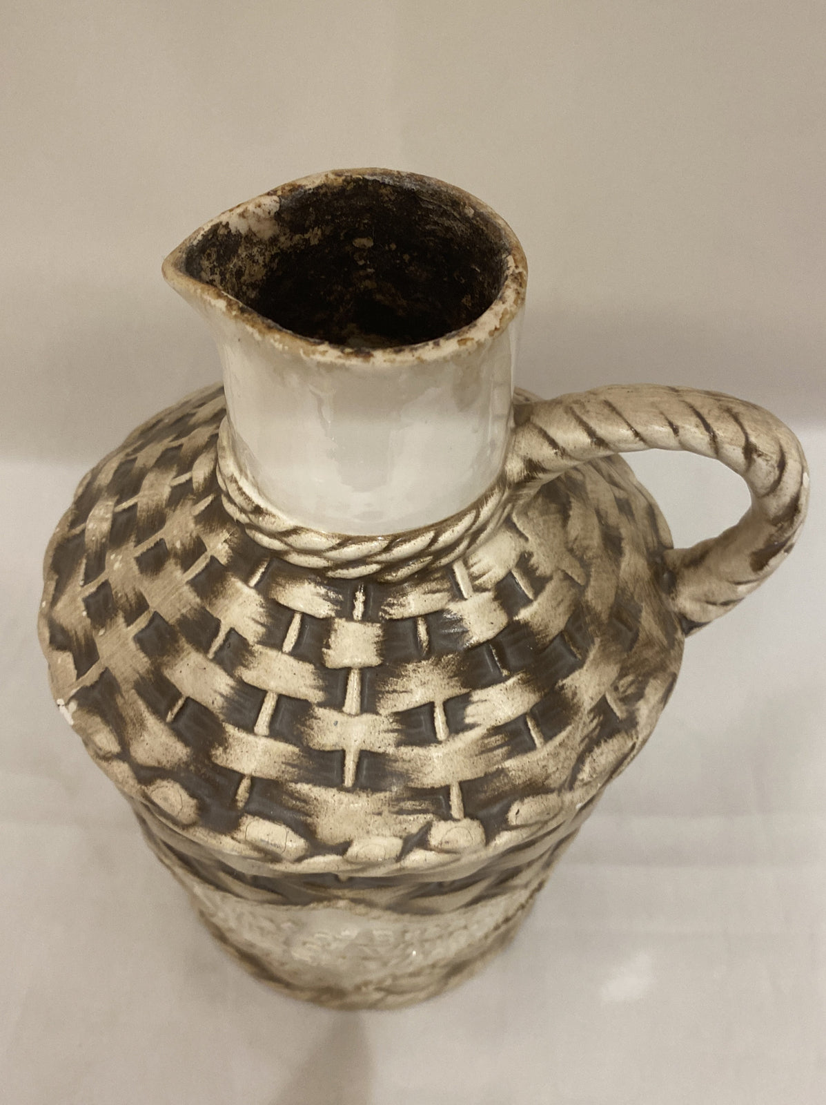RARE VINTAGE BETTY UTLEY Jar Jug Pitcher A Loaf Of Bread A Jug of Wine And Thou!